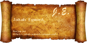 Jakab Egmont névjegykártya